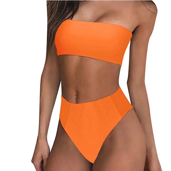 Other - ✨NWT | Boutique | S | Neon Orange Bikini Set